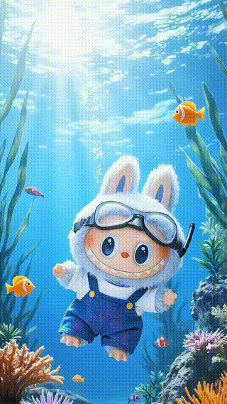 Labubu Going Diving
