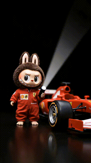 Racing Driver Labubu Has A Flashlight
